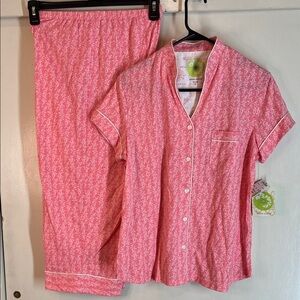 White Orchid Women's Pinky Peachy NWT Pajama Set size S